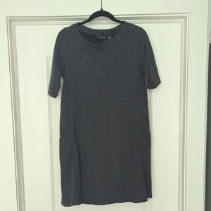 Adrienne Vittadini Gray Knee-Length Swing Dress